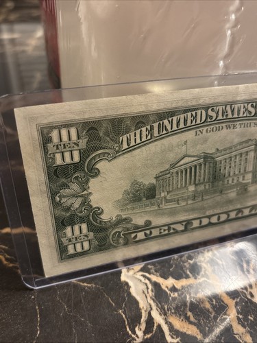 1981 A 10 Dollar Bill Federal Reserve Note B00166333 $10 NOTE - Picture 6 of 9