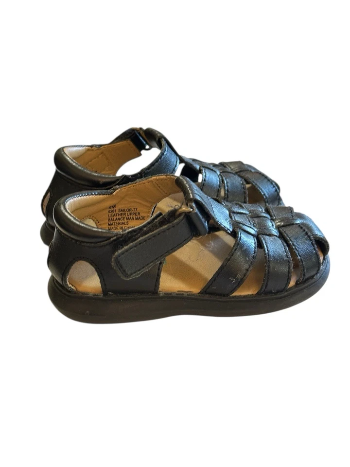 Sandalias NORDSTROM RACK Cuero Superior Hombre Pescador Azul Niño Pequeño Talla 6 Foto 2 de 4