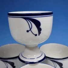 Dansk Flora Bayberry Blue - 6 Goblets - 12 Ounces - 4½ inches