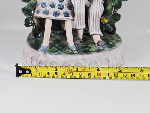 Studio Pottery Figurine – "Loving Couple" Signed by Romola Jane – 9” x 5” - Picture 10 of 10