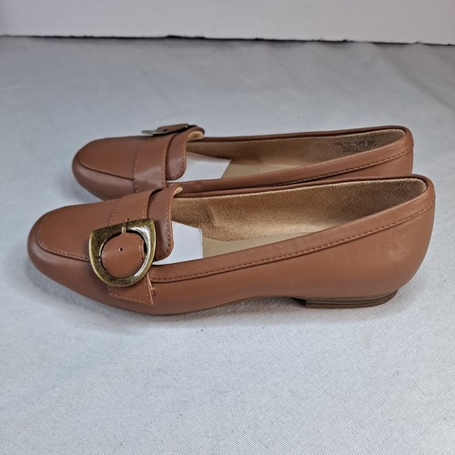 Naturalizer Kayden-Moc Loafer Women's Brown Faux Leather Shoes Size 6.5 - Picture 2 of 10