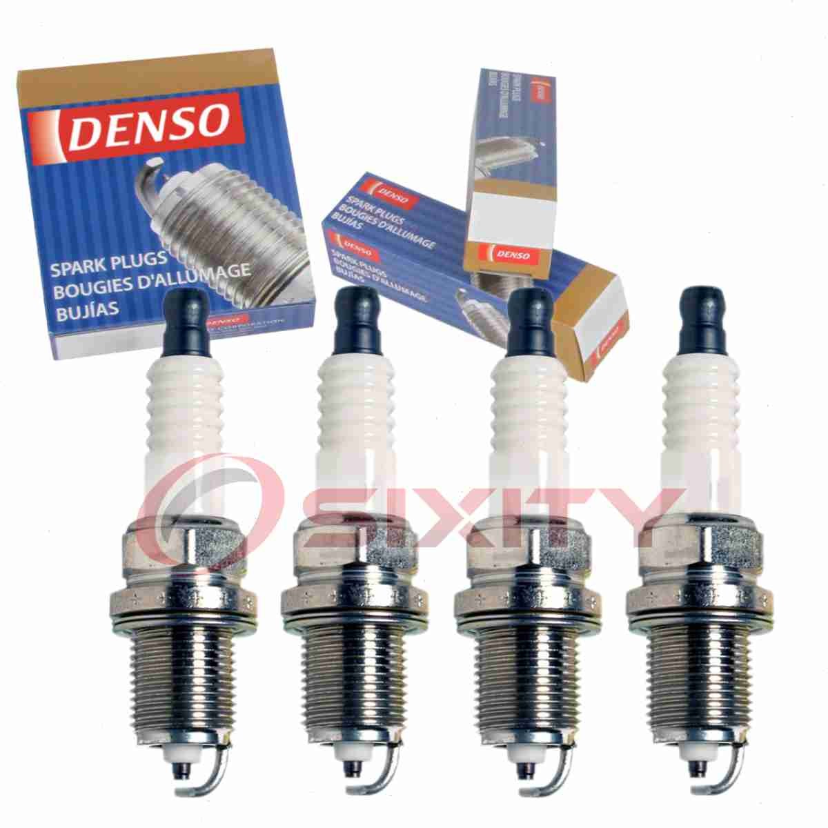 4 pc Denso Standard Spark Plugs for 2009-2010 Pontiac G3 1.6L L4 Ignition ma