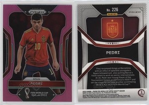 2022 Panini Prizm World Cup Qatar Pink Prizm Pedri #226