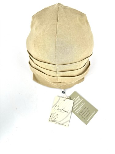 Neu mit Etikett Cardani Kopfbedeckung Bio-Baumwolle Kollektion khaki lässig Turban Krebs Chemo