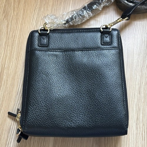 Bolso Bandolera Levenger Carrie Plus Cuero Negro Nuevo sin Etiquetas - Imagen 4 de 13