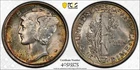 1920 Mercury Dime PCGS MS63FB Light Toning