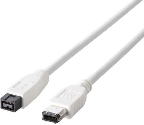 Elecom USB cable FireWire IEEE1394b 9pin to 6pin 1m IE-961WH 30182 fromJAPAN - 第 2/5 張圖片