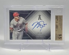 🔥2017 Topps Diamond Icons Mike Trout Diamond Autographs /25 BGS 9.5/9🔥Angels