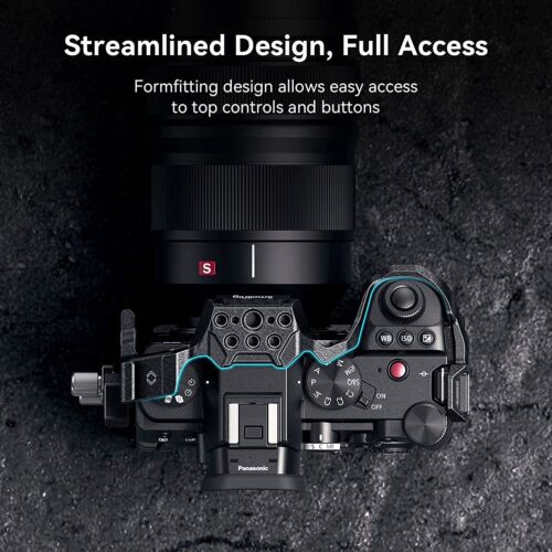 Kit gabbia SmallRig "Black Mamba" per Panasonic LUMIX S5 II / S5 IIX con manico superiore - Foto 3 di 10