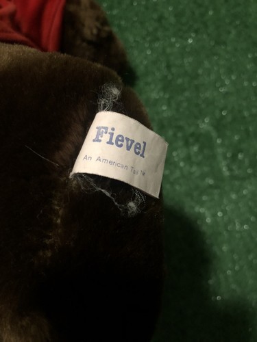 Vintage 1986 Sears Fievel Mousekewitz 22" Plush Stuffed Animal An American Tail  - Foto 3 di 4