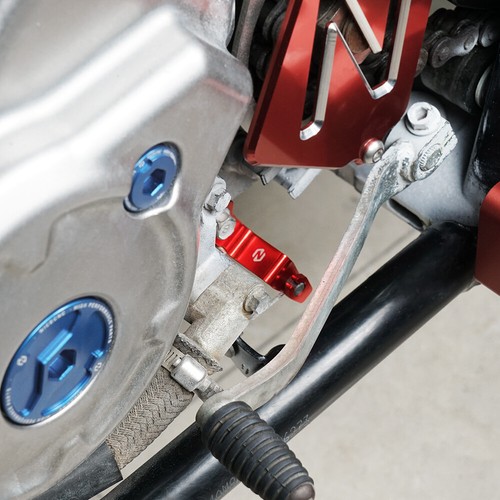 For YAMAHA RAPTOR 660R 700R Aluminum Bellcrank Shifter Bracket Mount Holder Red - Picture 2 of 6