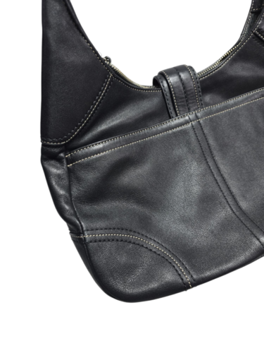 Coach Hamilton Leather Buckle Hobo Shoulder Handbag Purse Black G0820-F12601 NWT - Picture 5 of 15