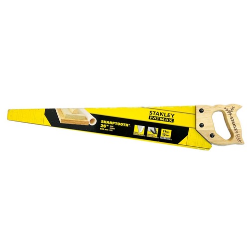 Stanley, 26'' General Purpose Hand Panel Saw Made in USA, France - Picture 8 of 10