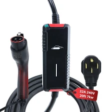 32A 240V Level 2 Portable Electric Vehicle Charger 20ft NEMA 14-50 Plugs