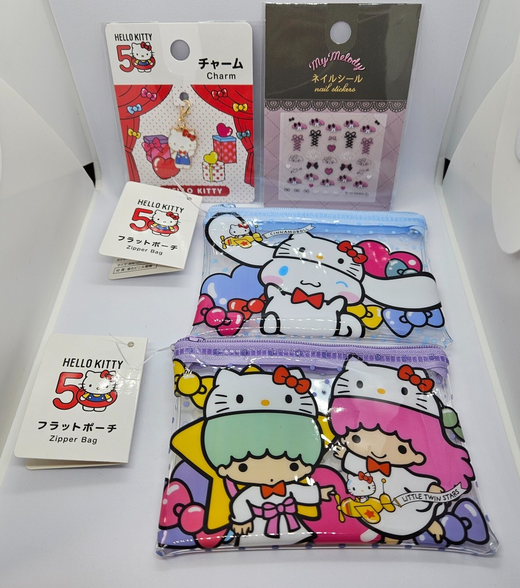 SANRIO★HELLO KITTY ビニールバッグなどセット！【1995年～】 Vintage Sanrio Hello Kitty 1976 1995 Mini Stationery Set