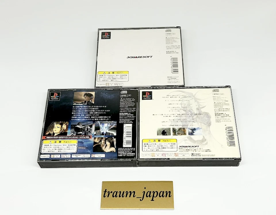FINAL FANTASY 7 8 9 VII VIII IX FF Lot 3 Set Sony PS1 Playstation1 Japan Ver. - Image 2 of 4