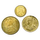 Lot of 3 Unc Thailand 5, 25 & 50 Satang Coins - All 1957 - Combined Ship