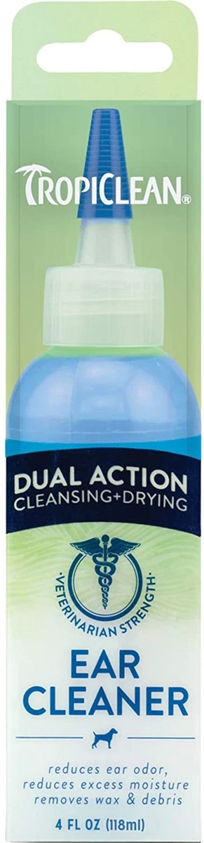 Tropiclean dual hotsell action ear cleaner