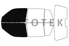PreCut Film Front Two Door Windows For Volkswagen Golf 4 Door Hatch 1993-1999