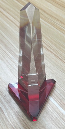 Alter Briefbeschwerer Moskau Glasblock Andenken 70er Jahre - Picture 3 of 5