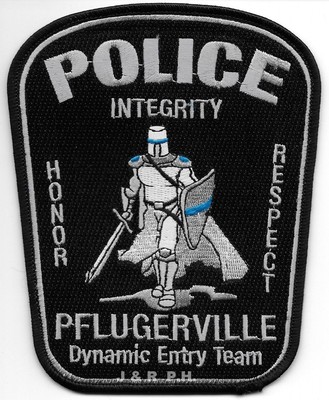 fire shoulder police patch Pflugerville Dynamic Entry Team 4/" x 5/" Texas