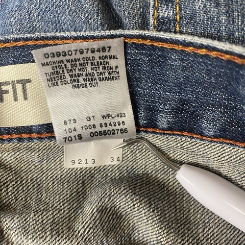 Levis 550 Jeans Men Sz 44x29 Blue Denim Relaxed Fit 100% Cotton Baggy Y2K VTG - Picture 11 of 15