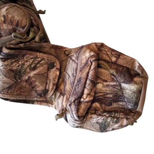 Fieldline Real Tree Camo Utility Hunting Field Belt 7 Pouches + Canteen Holder - Picture 3 of 8