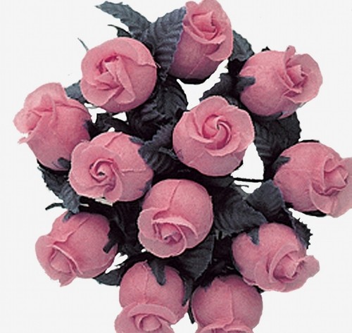 144 Miniature poly rose silk favor flower pick wedding shower  - Bild 28 von 35