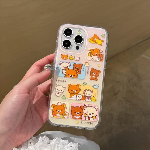 Kawaii Cartoon Sumikko Gurashi Shockproof Case Cover for iPhone 16 15 14 Pro Max - Picture 10 of 12