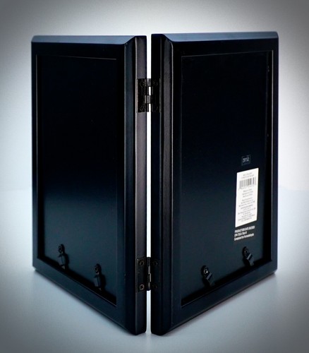 2 Photo Wood Picture Frame Black Stand Holiday Gifts Family Memories Photos - Bild 4 von 10