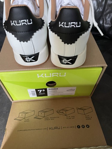 Kuru Men’s 7.5/Women’s 9 White Roam Sneaker Schuh - Bild 7 von 8