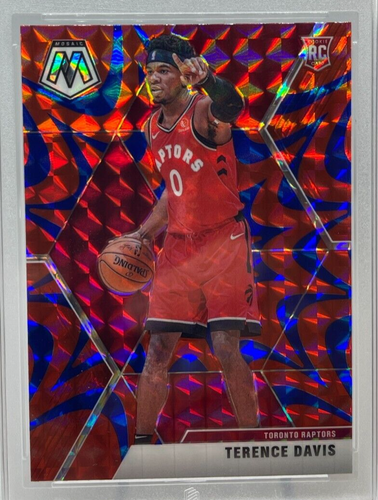 Terence Davis 2019-20 Mosaik Rookie reaktiv blau Prizm NLG 9,5 Edelstein neuwertig - Bild 5 von 6