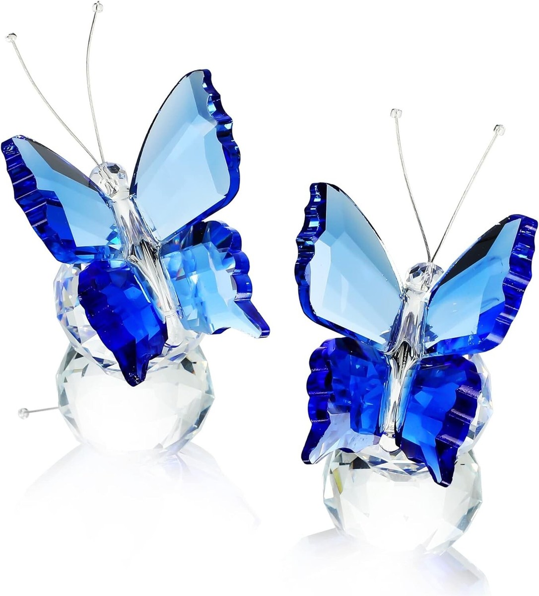 kanpura Crystal Butterfly Figurines,Crystals Blue