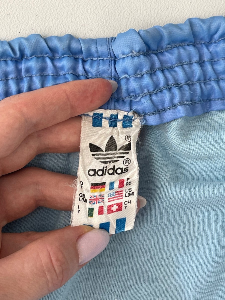 Mens Vintage 70s ADIDAS Running Shorts West Germany Striped