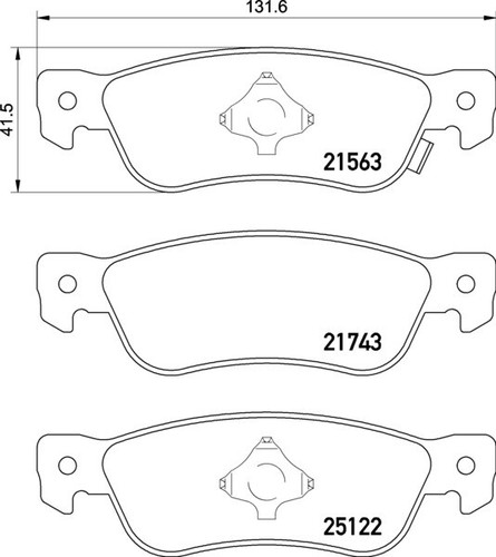 FRONT AND REAR BRAKE PADS FOR ISUZU 352281421 35221435 - Picture 2 of 3