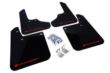 Rally Armor 93-01 fits Subaru Impreza RS Black UR Mud Flap w/ Red Logo MF2-UR-BL