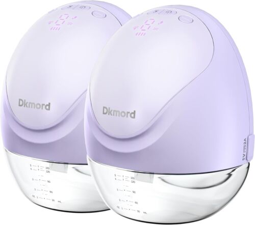 Hands Free Breast Pump, Double Wearable Pump for Breastfeeding, B1-Purple - Picture 2 of 7