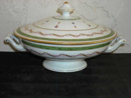 Haviland Limoges Vieux Paris Vert ciotola porta verdure coperta verde - Foto 3 di 8