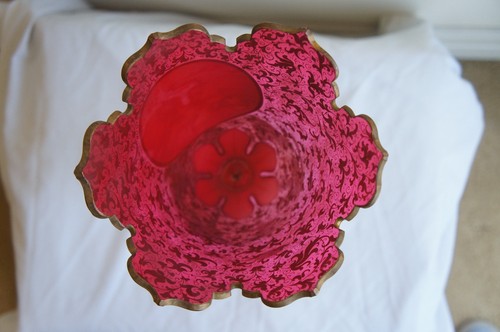 Beautiful 19th Century French Overlay Glass Vase - Picture 10 of 10