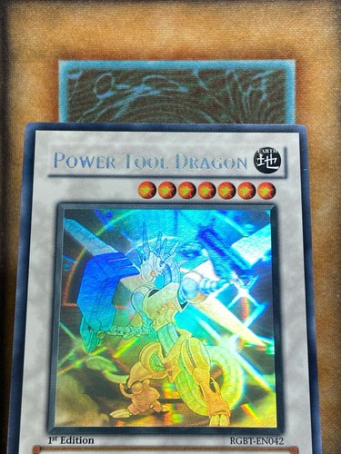 Yugioh Power Tool Dragon RGBT-EN042 Ghost Rare 1st Ed NM - Picture 4 of 13