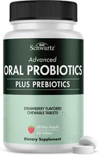 Oral Probiotics Supplement with Prebiotics - Supports Healthy Teeth Gums Mouth a