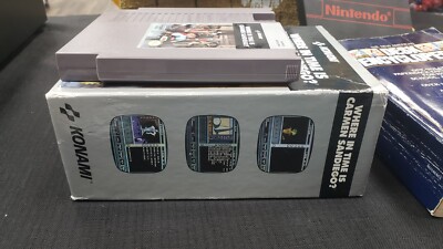 WHERE IN TIME IS CARMEN SANDIEGO? NINTENDO NES VIDEO GAME W WHERE IN TIME IS CARMEN SANDIEGO? NINTENDO NES VIDEO GAME W