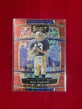 Dan Marino 2022 Select Draft Picks Football #60 Concourse Red Lazer Prizm