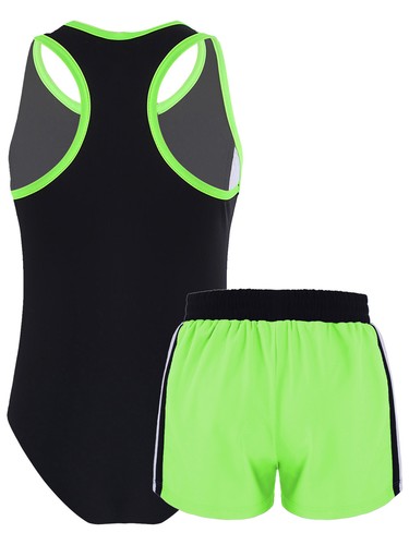 Girls Swimming Suit Set V Neck Halter Neck Swimwear Open Uppers Back Beachwear - Picture 5 of 59