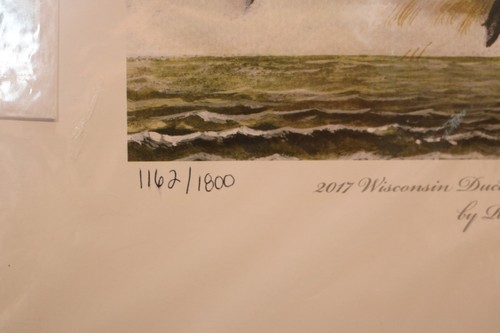 2017 DUCKS UNLIMITED SPONSOR PRINT  by Russell Meyer w/Stamp - Picture 3 of 6