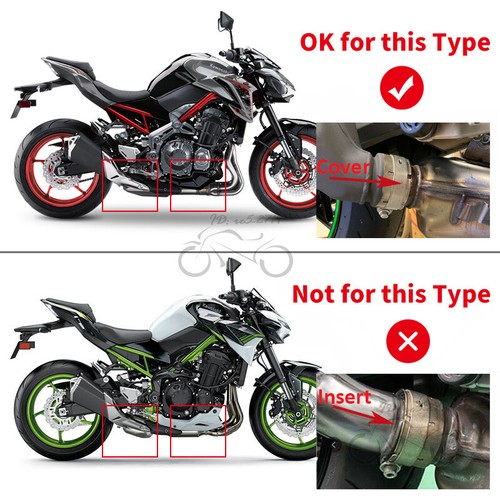 Slip on for Kawasaki Z900 2017-2022 Modified Exhaust Tips Muffler Mid Tail Pipe - Picture 2 of 9