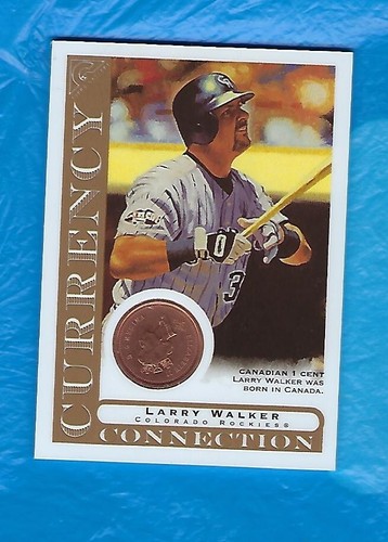 LARRY WALKER 2003 TOPPS GALLERY CURRENCY CONNECTION #CC-LW ROCKIES HOF ! ! - Picture 1 of 2