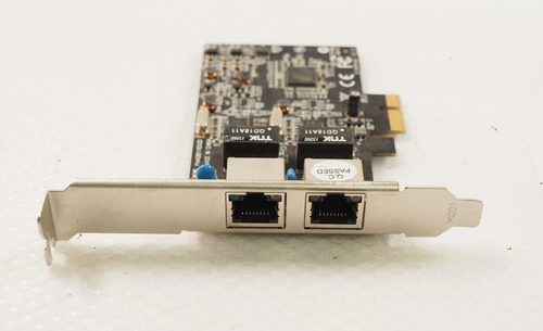 Syba SY-PEX24028 2 Port Gigabit Ethernet PCI-e x1 Network Card High Profile - Picture 3 of 5