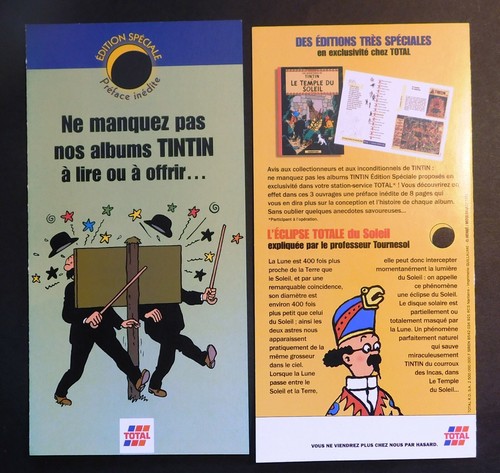 TINTIN. Flyer. Ne manquez pas nos albums Tintin. TOTAL 1999.  (CLA20) - Picture 1 of 2