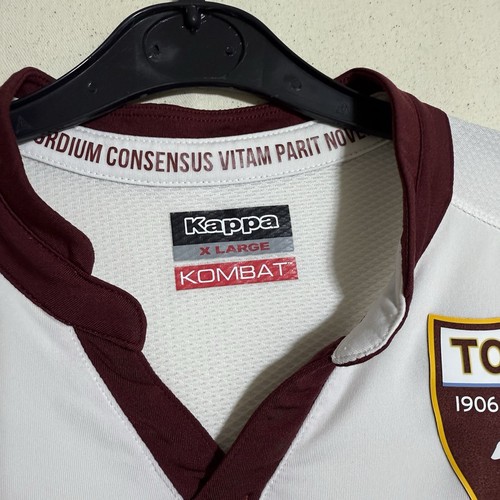 Torino FC Jersey Youth Teen X-Large White Kappa Soccer Football - Picture 3 of 12